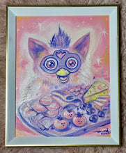 Load image into Gallery viewer, “Girl Dinner: Furby” original oil painting