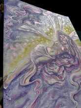 Load image into Gallery viewer, “Fairy Cat Nap” Original Acrylic Painting
