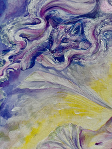 “Fairy Cat Nap” Original Acrylic Painting